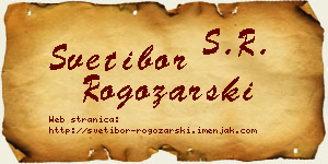 Svetibor Rogožarski vizit kartica